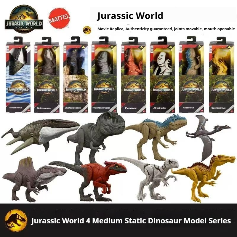Mattel Collectible & Vintage Dolls - Mattel Jurassic World 4 Velociraptor Tyrannosaurus