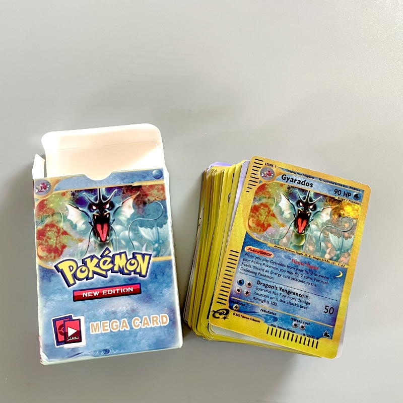 Vintage Collectible Cards - New Pokemon 54pcs MEGA Cards/box English