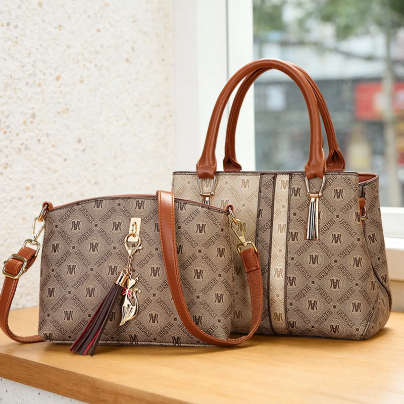 Women's Handbag Set with Shoul - Vintage Zipper avis et prix