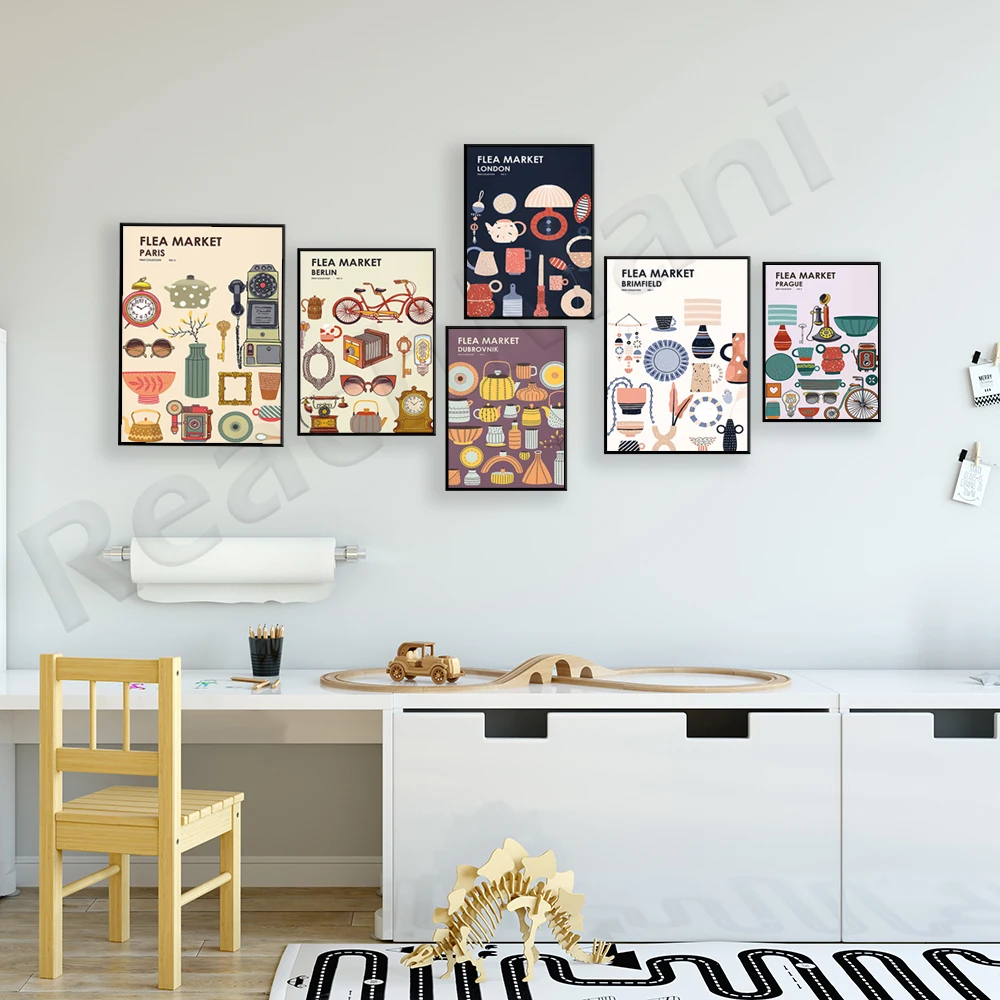 Flea Market Print Collection - - Vintage And Collectible Fair avis et prix