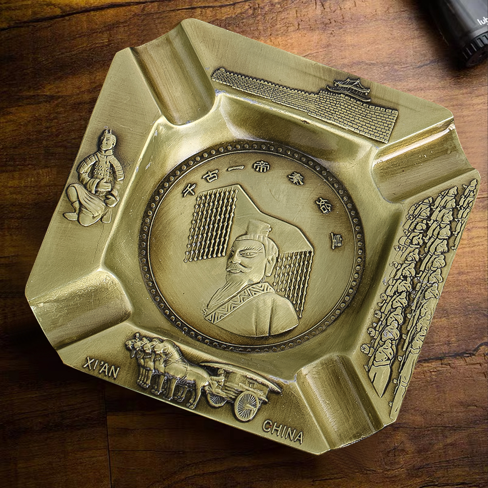 Vintage Zinc Alloy Ashtray Eng - Vintage Collectible Ashtrays avis et prix