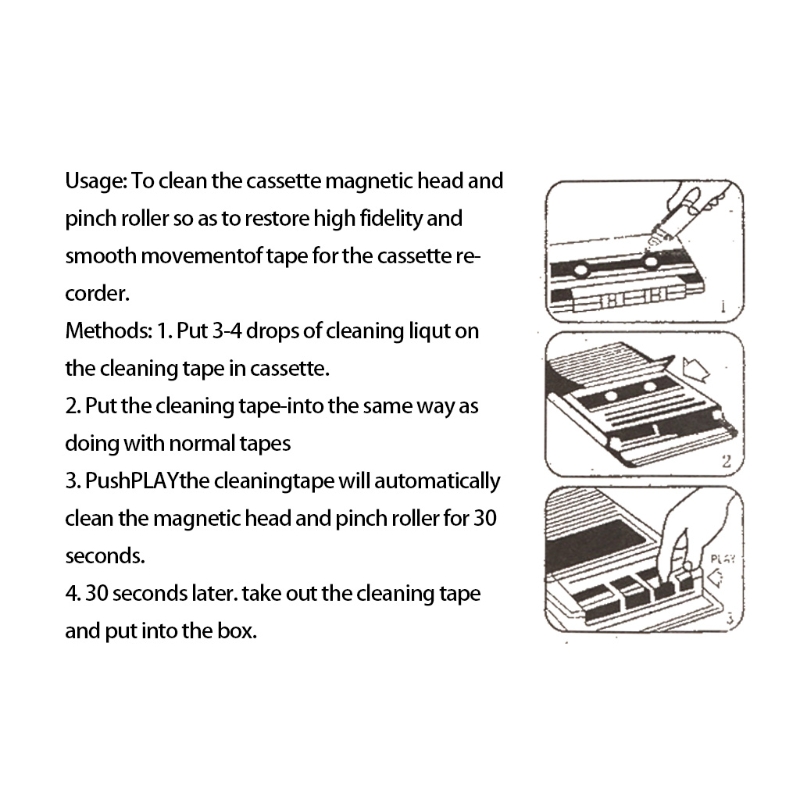Cassette Tape for Head Cleaner - Cassette Tape Head avis et prix