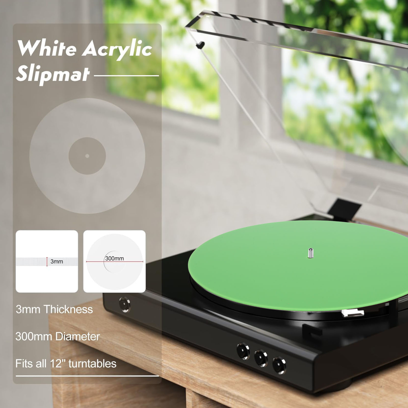 Record Platter Slipmat Acrylic - Vinyl Record Cleaner avis et prix
