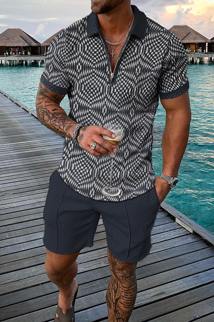 Vintage Men's Summer Casual Po - Vintage Zipper avis et prix