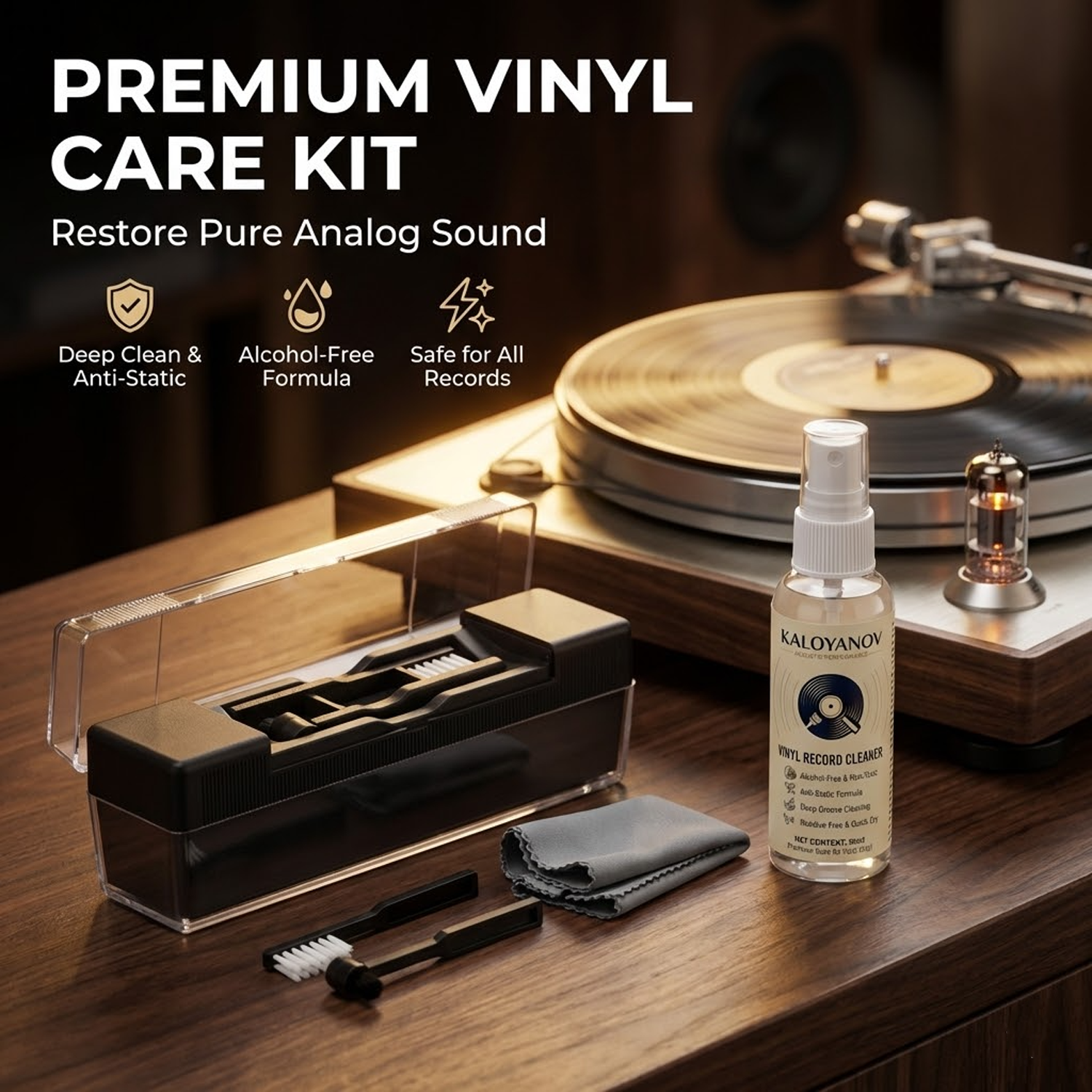 Anti-Static Vinyl Record Clean - Vinyl Record Cleaner avis et prix