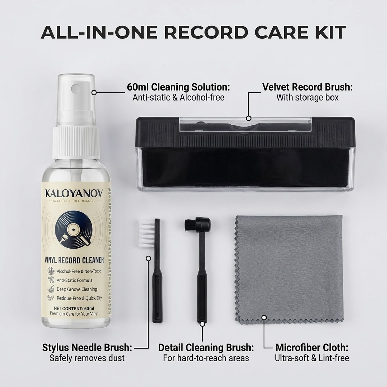 Anti-Static Vinyl Record Clean - Vinyl Record Cleaner avis et prix