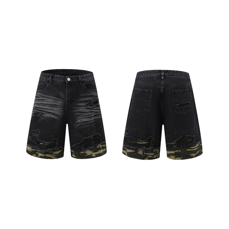Men's Distressed Ripped Denim  - Vintage Zipper avis et prix