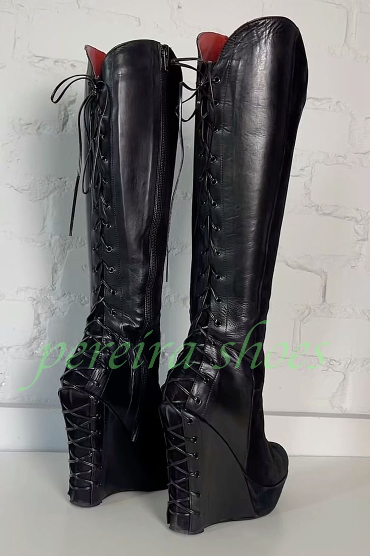 Lady Black Platform Wedges Hee - Vintage Zipper avis et prix