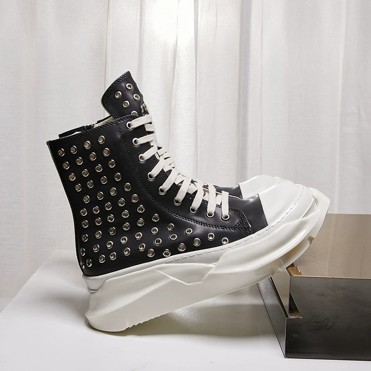 Vintage Men Shoes High-TOP Pla - Vintage Zipper avis et prix