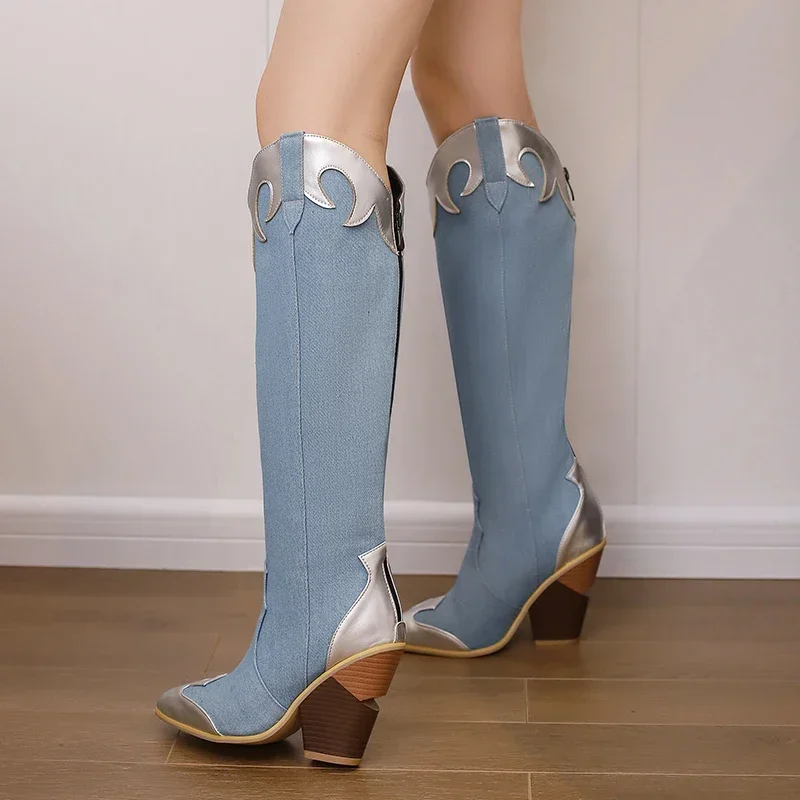 Big Size Western Women Knee Hi - Vintage Zipper avis et prix