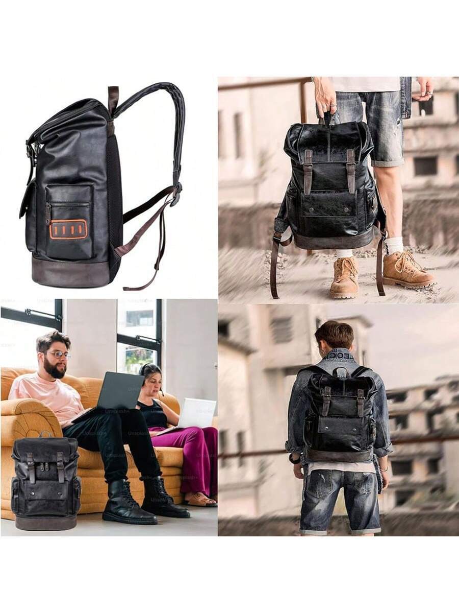 Vintage Black Leather Laptop B - Vintage Zipper avis et prix