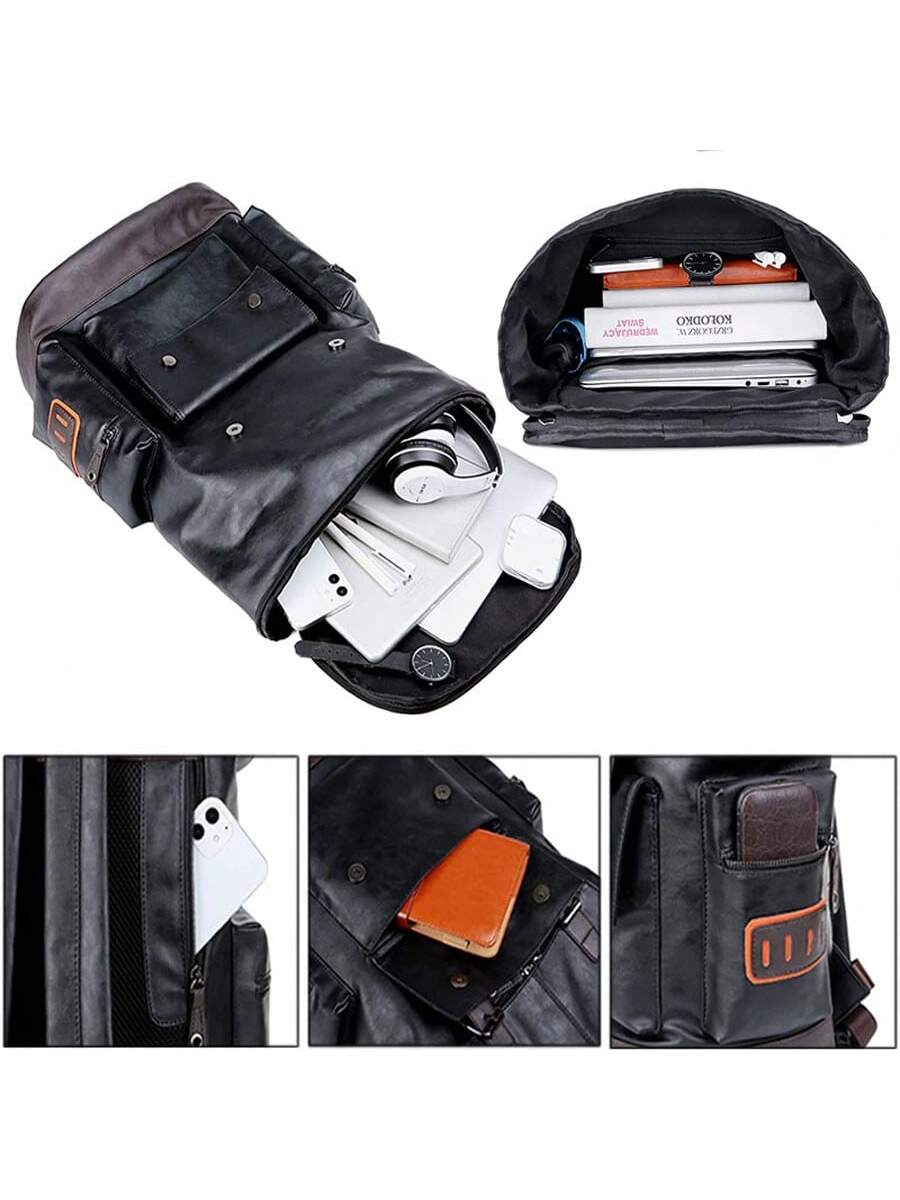 Vintage Black Leather Laptop B - Vintage Zipper avis et prix