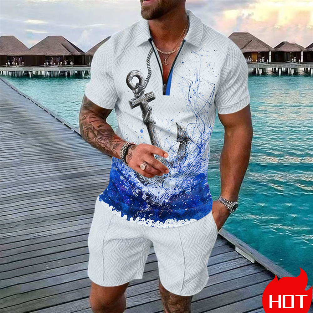 Summer man polo shirt set Vint - Vintage Zipper avis et prix