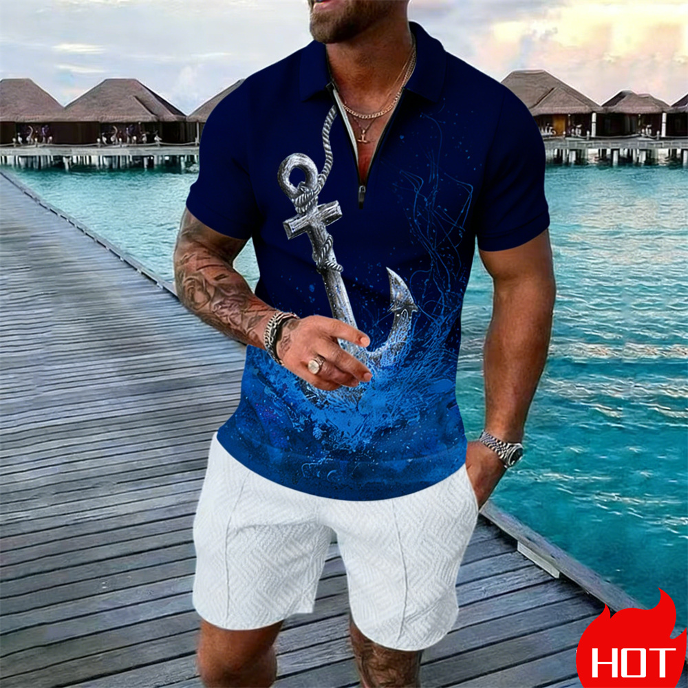 Summer man polo shirt set Vint - Vintage Zipper avis et prix